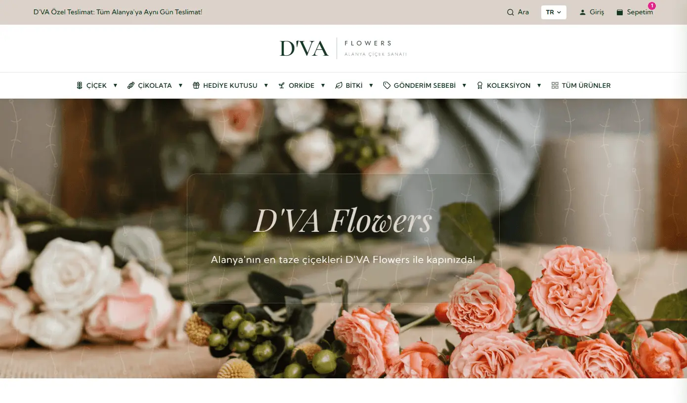 D'VA Flowers — Luxury Flower & Arrangement E-Commerce